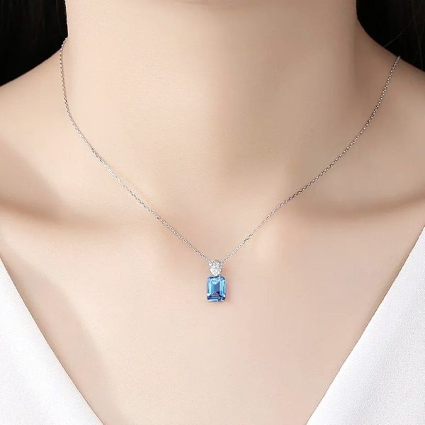 Collana Fantasy Argento Zirconia Azzurro - immagine 2