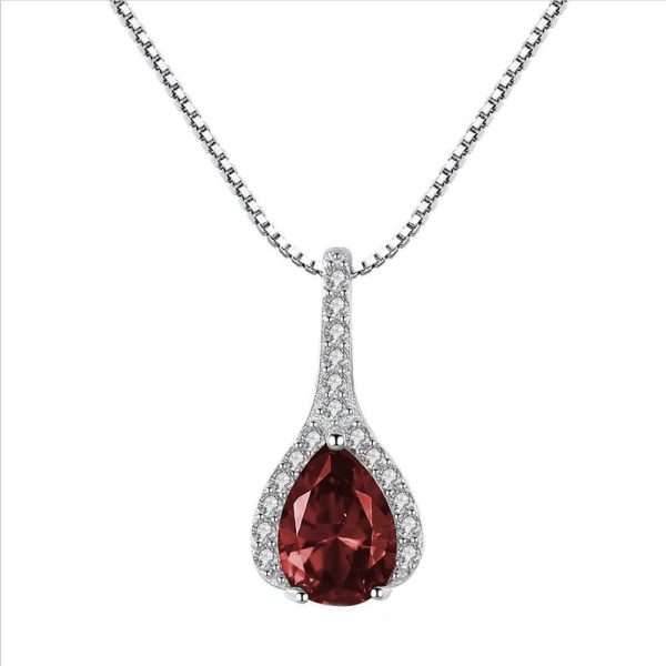 Collana Fantasy Argento Zirconia Rosso