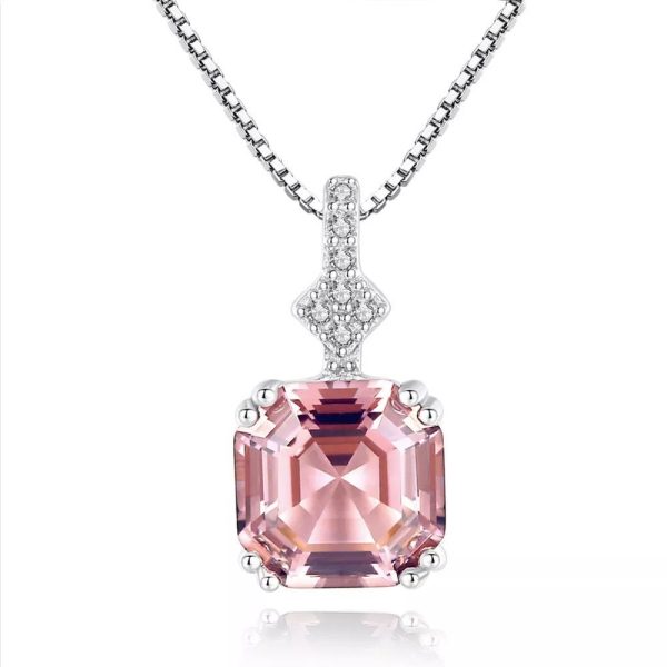 Collana Fantasy Argento Zirconia Rosa