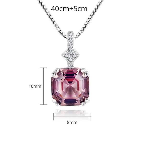 Collana Fantasy Argento Zirconia Rosa - immagine 3