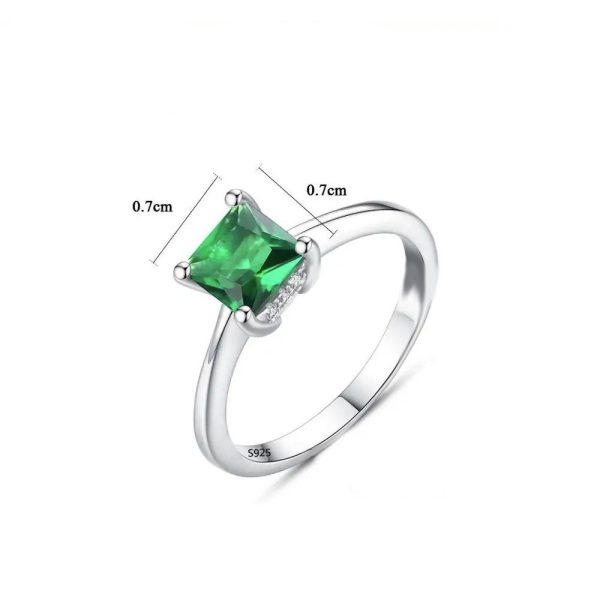 Anello Fantasy Argento Zirconia Verde - immagine 3