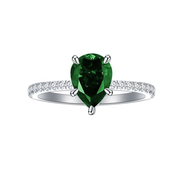 Anello Fantasy Argento Zirconia Verde