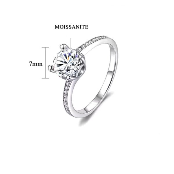 Anello Fantasy Argento Moissanite - immagine 2