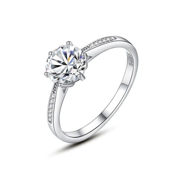 Anello  Argento Moissanite