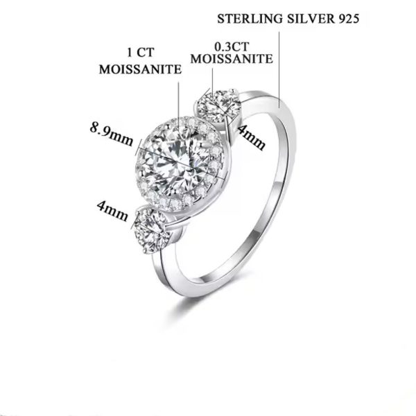 Anello Fantasy Argento Moissanite - immagine 2