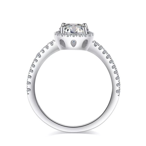 Anello  Argento Moissanite - immagine 2