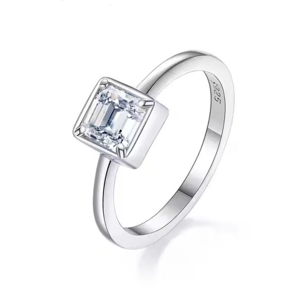 Anello Fantasy Argento Moissanite