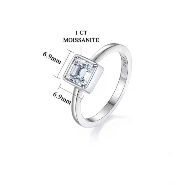 Anello Fantasy Argento Moissanite - immagine 2