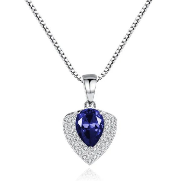 Collana Fantasy Argento Zirconia Blu