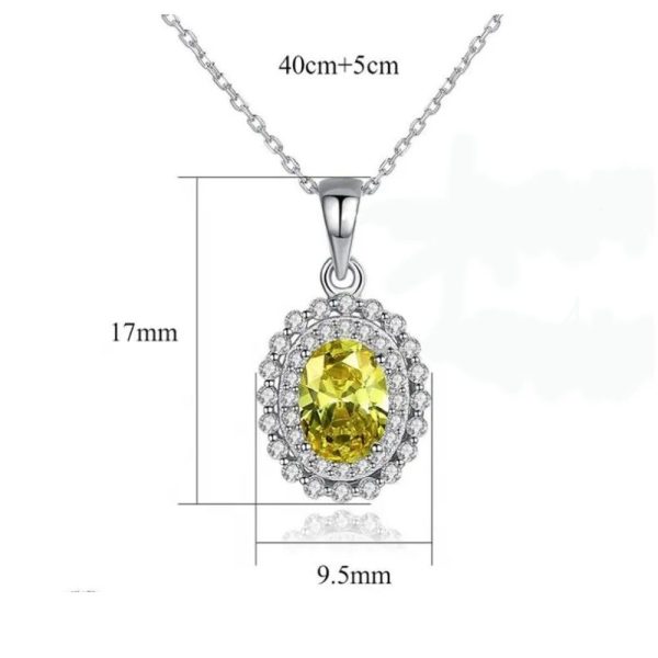 Collana Fantasy Argento Zirconia Giallo - immagine 2